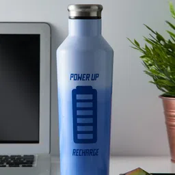 TYPHOON White Printed Water Bottle-57