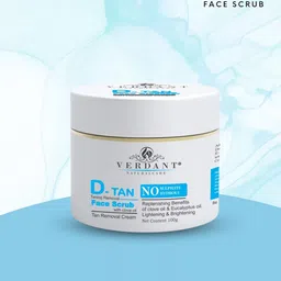 Verdant Natural Care De Tan Tan Removal Face Scrub - 100ml-20