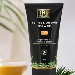 TRU HAIR Tea Tree & Salicylic Acid Face Wash For Sensitive & Acne-Prone Skin - 100 ml-19