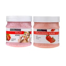 FEELHIGH Set of Strawberry & Fruit Face Scrub - 500 ml Each-22