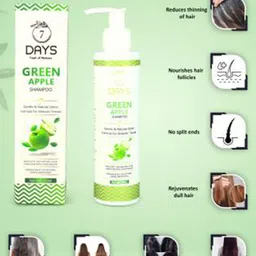7 DAYS Green Apple Shampoo For Dandruff - 200ml image 3