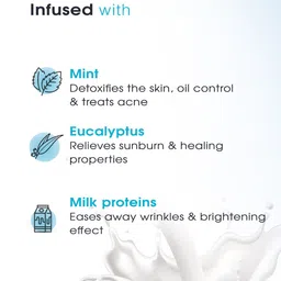 Nutriglow Advanced Organics Sustainable De Tan Cream Mask with Mint & Eucalyptus - 100 g image 3