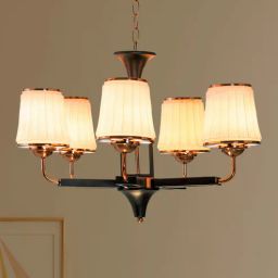 kapoor lampshades Waitara Gold Glass Shaded Chandelier-picture-26