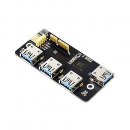 Waveshare PCIe TO USB 3.2 Gen1 Adapter for Raspberry Pi Compute Module 4 IO Board, 4x HS USB image 1
