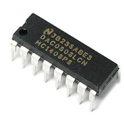 DAC0808 8-Bit Digital to Analog D/A Converter IC DIP-16 Package image 1