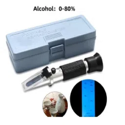 Handheld 0-80% Alcohol Refractometer ATC Spirits Tester (Single scales) image 3
