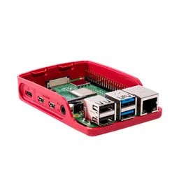 Raspberry Pi 4 Case Enclosure Official Red & White image 3