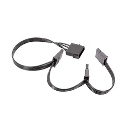 4PIN (Large) IDE 1 Input to 2 SATA Output Hard Disk Power Cord image 2
