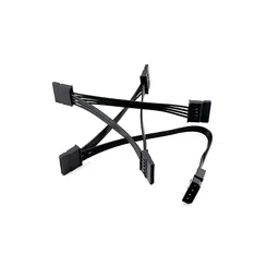 4PIN (Large) IDE 1 Input to 1 SATA Output Hard Disk Power Cord image 4