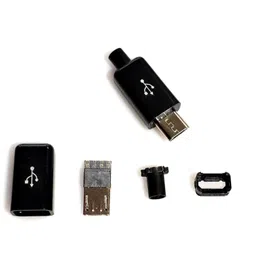 YT2153Y Micro USB 4pin Male Connector for Charging / Data - OTG Cable-Unassembled image 1