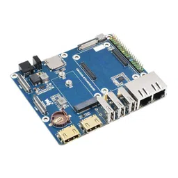 Waveshare WIFI6 Dual ETH Base Board/Mini-Computer Designed for Raspberry Pi Compute Module 4 image 2