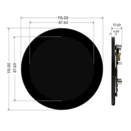 Waveshare 3.4inch DSI Round Touch Display, 800 × 800, IPS, 10-Point Touch image 5