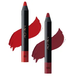 ME-ON Photoface Set Of 2 Non Transfer Lip Crayon Lipstick 3.6g Each - Shades 01 & 09-1