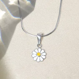 HighSpark 925 Sterling Silver Cute Enamel Pendant & Chain-image-6
