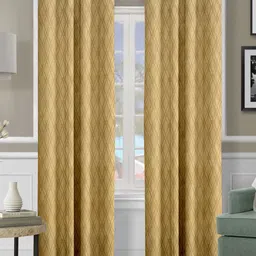 Aura Beige Set of 2 Ethnic Motifs Door Curtain-image-20