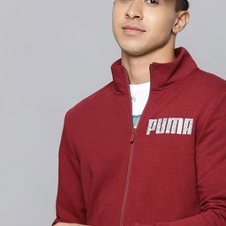 Puma Men Red Printed Slim Fit Sweatshirt-picture-16