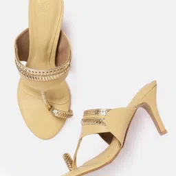 House of Pataudi Open Toe Slim Heels-44