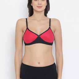 Clovia Women Black & Red Solid Lingerie Set COMBBP35932B-image-34