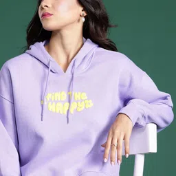 DressBerry Printed Hooded Sweatshirt-24