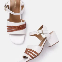 Allen Solly Braided Detail Open-Toe Block Heels-6