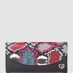 Caprese Women Snake Print Two Fold Wallet-image-16