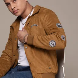 The Roadster Lifestyle Co. Applique Detail Tailored Jacket-image-78