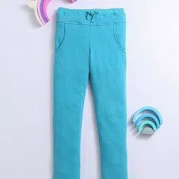 Nino Bambino Boys Sea Green Solid Cotton Track Pants-image-69