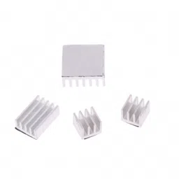 Raspberry Pi 4 Aluminium Heat Sink  4 Set ( Size: 14 x 14 x 6, 14 x 9 x4 & 2 7 x 7 x 6)-1
