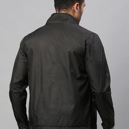 Dennis Lingo Men Black Lightweight Bomber Jacket image 4