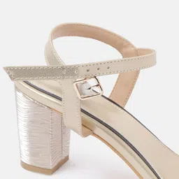 CORSICA Textured Party Block Heels with Glittery Effect image 2