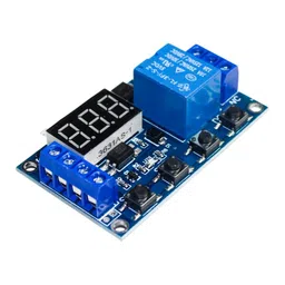6-30V 1-Channel Power Relay Module with Adjustable Timing Cycle image 2