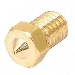 M6 Thread Brass Nozzle V5 V6 UM Compatible - 1.75mm x 0.2mm (for 3D printer) image 2