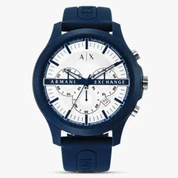 armani exchange AX2437 Chronograph Watch with Silicon Strap image 1