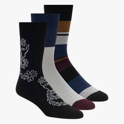 Men Pack of 3 Non-Terry Crew-Length Socks-image-92
