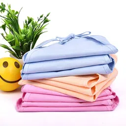 Moms Home Pack Of 10 Organic Cotton Double Layered Cloth Nappy-10
