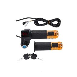 Yalu Digital Ebike Throttle With Key Lock and Battery Level Indicator For Electric Bike With ON/OFF Key - RS4476Yalu Digital Ebike Throttle With Key Lock and Battery Level Indicator For Electric Bike With ON/OFF Key - RS4476 image 1