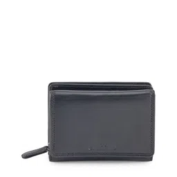 CALFNERO Women Black Solid Two Fold Wallet-picture-10