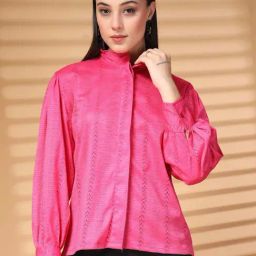 Melon By plusS Pink Plain Shirt-image-30