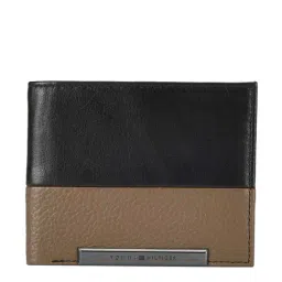 Tommy Hilfiger Hank Black & Tan Casual Leather Bi-Fold Wallet for Men-image-20