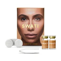 Swati Cosmetics Coloured Contact Lenses - Sandstone (6 Months, Power -5.5)-image-61
