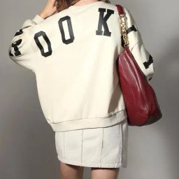 Vero Moda Off White Cotton Relaxed Fit Printed Sweatshirts-37