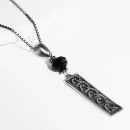 AVNI by GIVA 92.5 Sterling Silver Rectangle Drop Pendant without Chain for Women-image-52