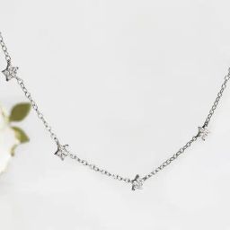 GIVA 92.5 Sterling Silver Star Constellation Necklace for Women-image-49