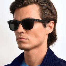 Polaroid Black Rectangular Sunglasses for Men image 5