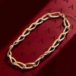 Accessorize London Gold-Plated Chain Necklace-11
