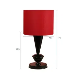 Tucasa NTU-31 B-22 Table Lamp with Metal base (Red) image 3