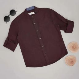 Pantaloons Junior Boys Bittersweet Cotton Solid Full Sleeves Shirts-picture-44