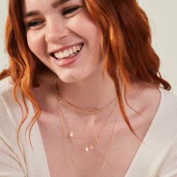 Accessorize London Gold-Plated Layered Necklace-19