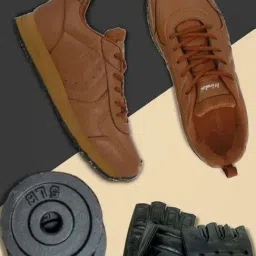 Hirolas Men's Tan Casual Sneakers-image-82