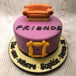 Central Perk Friends Fondant Cake-image-1
